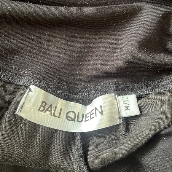 Bali Queen black wide leg Gypsy pants - Picture 2 of 5